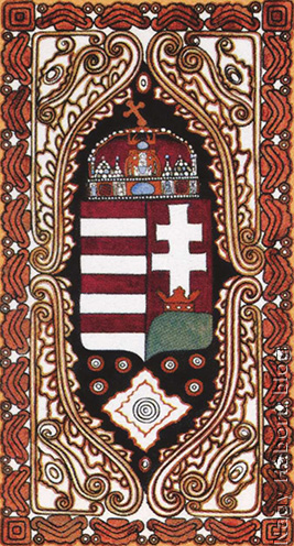 Magyarország címere a Javorca-templomon