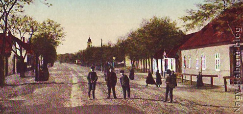 Adony község egyik utcája az 1910-es években
