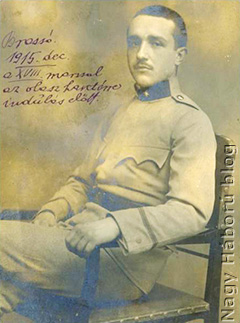 Kókay László 1915 decemberében a frontra indulás előtt