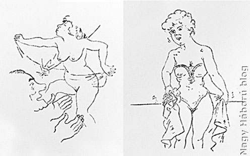 Georg Grosz rajzai a tábori bordélyból