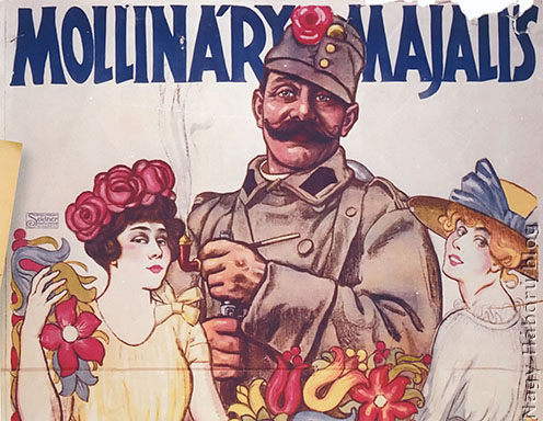 A Mollináry majális plakátja 1917-ből