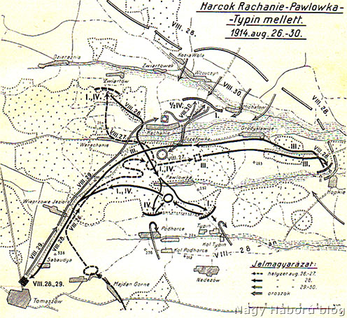 Harcok Pawlowka és Typin mellett 1914. augusztus 26-28-án