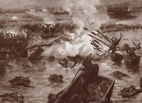 Korabeli rajz a Timok I. hadosztály megsemmisüléséről