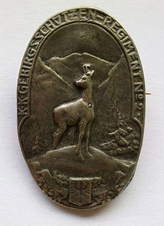 Distintivo da berretto del 2° reggimento Gebirgsschützen