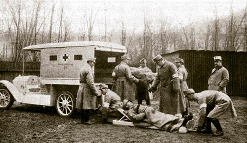 Sebesültszállító az első világháborúban
