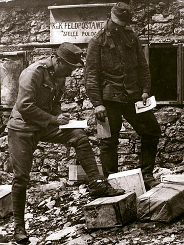 Tábori posta az első világháborúban