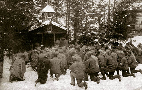 Tábori mise az első világháború idején