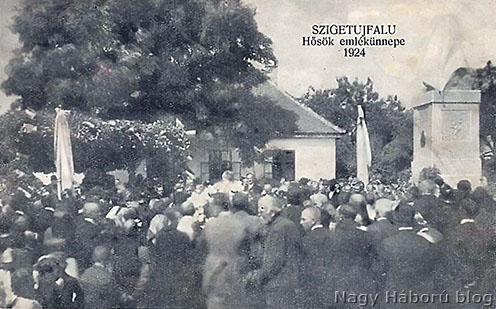 Szigetújfalu, Hősök emlékünnepe 1924