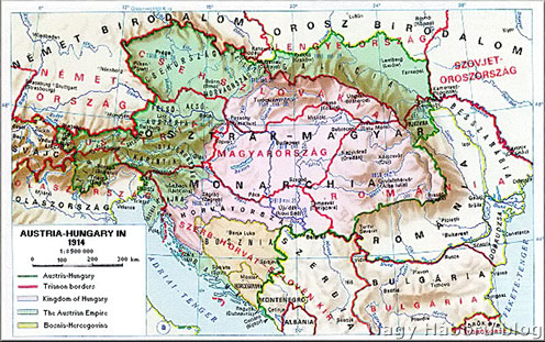 Az Osztrák-Magyar Monarchia és a trianoni határok