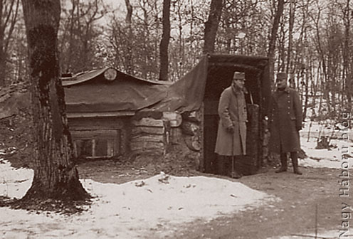 Borbély Kálmán tiszti szállása 1916-1917 telén