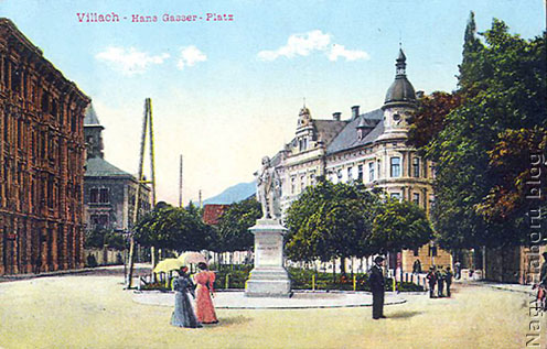 Villach korabeli képeslapon