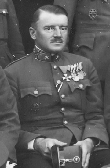 Petrik Ernő (1889-1945) őrnagyként 1928-ban
