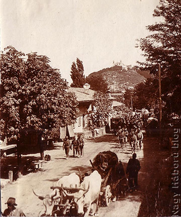 Mernai utcarészlet a háború idején